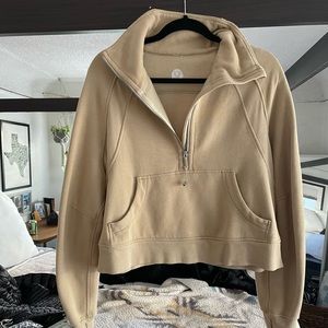 Lululemon scuba funnel neck half zip